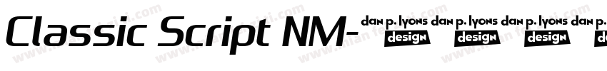 Classic Script NM字体转换